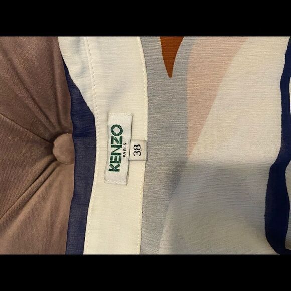 [kenzo] archive pleated high- low hem blouse. #7 - Picture 11 of 12